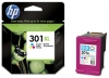 Original Ink Cartridge color  HP No. 301XL c, CH564EE