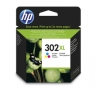 Original Ink Cartridge color  HP No. 302XL c, F6U67AE