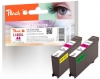 Peach Twin Pack, 2 ink cartridges magenta with Chip, compatible with  Lexmark No. 100XLM*2, 14N1070E, 14N1094