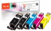 Peach Multi Pack, compatible with  Canon PGI-520, CLI-521, 2934B007