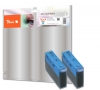 Peach Twin Pack Ink Cartridge cyan, compatible with  Canon, Xerox, Apple BJI-201C, 0947A001