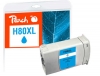 Peach Ink Cartridge cyan compatible with  HP 80XL C, C4846A