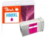 Peach Ink Cartridge magenta compatible with  HP 80XL M, C4847A