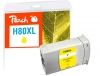 Peach Ink Cartridge yellow compatible with  HP 80XL Y, C4848A