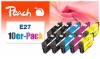 Peach Pack of 10 Ink Cartridges compatible with  Epson T2706, No. 27, C13T27064010*2