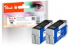 Peach Twin Pack Ink Cartridge black, compatible with  Epson T3591, No. 35XL bk*2, C13T35914010*2