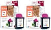 318772 - Peach Twin Pack Ink Cartridge colour, compatible No. 80C*2, 12A980E Samsung, Lexmark, Kodak, Compaq, Brother